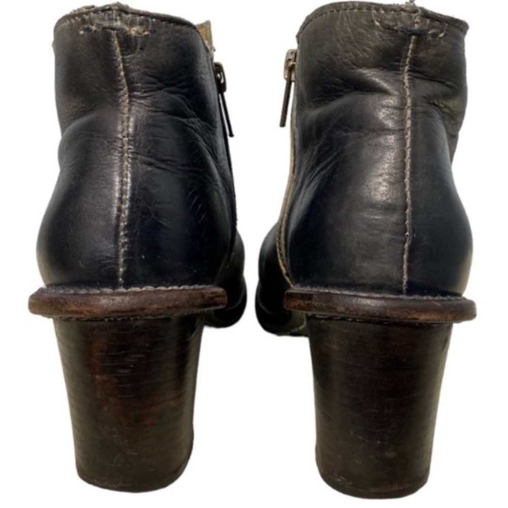 Bed Stu Distressed Leather Cobbler Sonic Bench Made Ankle Heeled Booties Shoes 9 - Picture 9 of 13